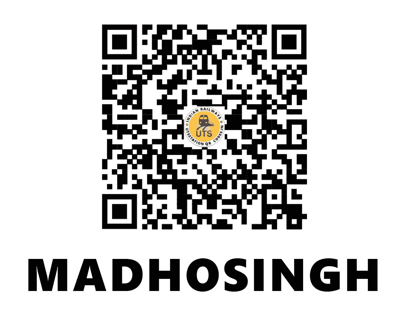 UTS QR Code for MADHOSINGH - MBS - NE (UTTAR PRADESH)